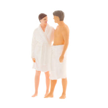 Load image into Gallery viewer, Miniature Bathtub Figures – 1:64 Scale Man Woman Bathing People for Dioramas, Architecture Models & Scenery Layouts