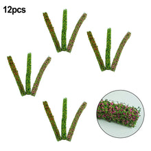Load image into Gallery viewer, 12 pcs Mixed Miniature Shrub Strips Grass Fence Models DIY Sand Table Building Fairy Garden Landscape Terrarium Diorama Craft Supplies