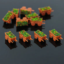 Load image into Gallery viewer, 12pcs N Scale 1:160 Miniature Flowerbed Scenery Park Garden Flower Planters for Model Railroad Layout, DIY Diorama, Landscape Craft Supplies