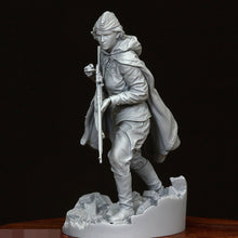 Load image into Gallery viewer, WWII Red Army Female Sniper Soldier Unpainted Resin Figure 1/35 1/16 Scale Unassembled Model