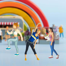 Load image into Gallery viewer, Miniature Fitness Woman People Figure 1:64 Models S Scale Landscape Building Scenery Layout Scene Accessories Diorama Supplies