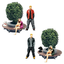 Load image into Gallery viewer, Miniature Street Garden Park Man Woman People Figure Set 1:64 Model Sand Table Scenery Building Landscape Accessories Toys Diorama Supplies