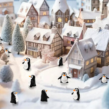 Load image into Gallery viewer, 5/10 pcs Miniature Cute Penguin Figure Model DIY Scenery Dollhouse Landscape Fairy Garden Accessories Terrarium Diorama Craft Supplies