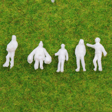 Load image into Gallery viewer, 200 pcs Miniature Standing Seated Passenger People 1:200 Unpainted Figure Z Scale Model Railway Scenery Layout Accessories Diorama Supplies