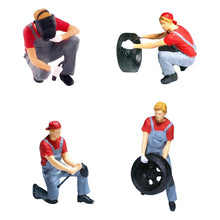 Load image into Gallery viewer, Miniature Resin Garage Worker Figures 1:64 Scale, Diorama Model People