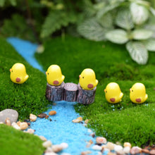Load image into Gallery viewer, 10pcs Mini Resin Hen and Chick Figurines Cute Farm Animal Miniatures for Fairy Garden, Dollhouse, Terrarium & DIY Home Decorations