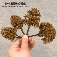 Load image into Gallery viewer, 100pcs Mixed Autumn Model Trees 3–12cm Plastic Miniature Scenery for DIY Diorama, Railway Layout, Sand Tables, Landscape Craft Supplies