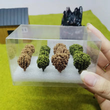 Load image into Gallery viewer, 12 pcs Miniature Shrubs Trees Vegetation Model Train Railway Accessories DIY Scenery Landscape Dollhouse Terrarium Diorama Craft Supplies