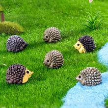 Load image into Gallery viewer, 5/10 pcs Miniature Tiny Hedgehog Figure Model DIY Scenery Dollhouse Landscape Fairy Garden Accessories Terrarium Diorama Craft Supplies