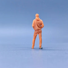 Load image into Gallery viewer, Crossbody Bag Sweater Man Miniature Unpainted Figure 1/64 1/50 1/43 1/35 1/24 1/18 Scale Model Scene Layout Accessories Diorama Supplies