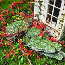 Load image into Gallery viewer, 20pcs Moss Rock Scenery Stones for Diorama, Miniature Landscape, Model Train Terrain, Fairy Garden