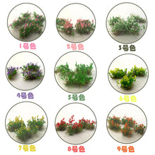 Load image into Gallery viewer, Miniature Tearable Flower Cluster Grass Model Train Railway Accessories DIY Scenery Landscape Dollhouse Terrarium Diorama Craft Supplies