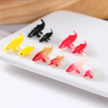 Load image into Gallery viewer, 50pcs 1.5cm 2.2cm Mini Koi Fish Resin Ornaments Small Carp Epoxy Goldfish for Crafts, Fish Tank Decor, Fairy Garden, Miniatures DIY Projects