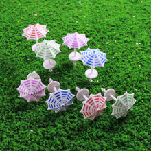 Load image into Gallery viewer, 16pcs Miniature Beach Umbrellas Model, Assorted Colors, 1:50–200 Scale, DIY Diorama Supplies