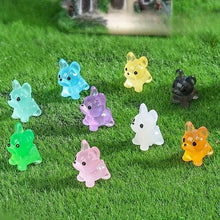 Load image into Gallery viewer, 50/100pcs Mini Luminous Dogs, Glow in the Dark French Bulldog Figurines, Fairy Garden Miniatures, DIY Craft, Resin Pet Decor