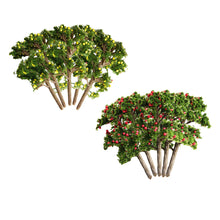 Load image into Gallery viewer, 10 pcs Mixed Miniature Fruit Tree Models Railway Accessories Forest Fairy Garden Landscape Terrarium Diorama Craft Supplies