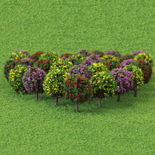 Load image into Gallery viewer, 30 pcs Miniature Ball Shaped Flower Tree 1:100 Models Railway Accessories Forest Fairy Garden Landscape Terrarium Diorama Craft Supplies