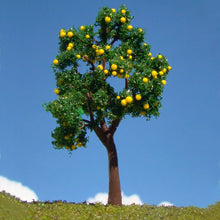 Load image into Gallery viewer, 10pcs Miniature Fruit Trees, O Scale 1:50, Model Railroad Scenery, Dollhouse Tree, Diorama Supplies