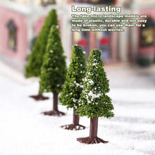 Load image into Gallery viewer, 15 pcs Mixed Miniature Pine Tree Model Train Railway Scene Accessories Forest Landscape Terrarium Christmas Diorama Craft Supplies