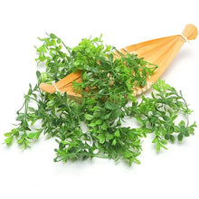 Load image into Gallery viewer, 20pcs Artificial Greenery Stems Faux Plastic Leaf Vines, DIY Wreath Scrapbook, Miniature scenes