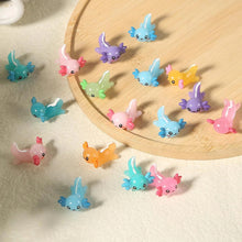 Load image into Gallery viewer, 5/10 pcs Mixed Miniature Cartoon Axolotl Figure Model DIY Dollhouse Landscape Fairy Garden Accessories Terrarium Diorama Craft Supplies