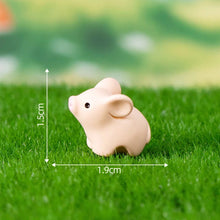 Load image into Gallery viewer, 50/100pcs Mini Resin Pig Figurines, Tiny Animal Miniatures for Fairy Garden, Micro Landscape, DIY Crafts, Home or Plant Decorations