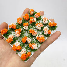 Load image into Gallery viewer, 20 pcs Miniature Yellow Flower Cluster Tufts Models DIY Train Railway Scenery Dollhouse Garden Landscape Terrarium Diorama Craft Supplies