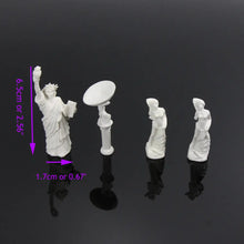 Load image into Gallery viewer, 13pcs Unpainted Miniature Statue Set, 1:87 HO Scale Diorama Figures