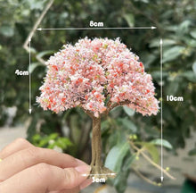 Load image into Gallery viewer, 10cm Cherry Blossom Tree Model 1:87 HO Scale Miniature for Model Train Layouts Dioramas DIY Sand Table Dollhouse Garden Landscape Decoration