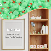 Load image into Gallery viewer, 50/100 pcs Miniature Resin Mint Green Little Duck Models DIY Scenery Dollhouse Landscape Fairy Garden Terrarium Diorama Craft Supplies