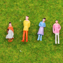 Load image into Gallery viewer, 100pcs Miniature Passenger People Figures 1:160 N Scale Model Train Layouts Railway scenery