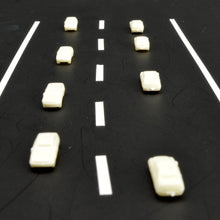 Load image into Gallery viewer, 100 pcs Miniature Blank Car Unpainted Vehicle 1:300 Scale Models Street Building Landscape Scenery Layout Accessories Diorama Supplies