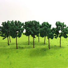 Load image into Gallery viewer, 20 pcs 6.5cm Miniature Green Tree Model Iron Wire Trunk HO Scale 1:87 Train Railway Scene Accessories Terrarium Diorama Craft Supplies