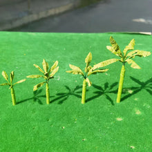 Load image into Gallery viewer, 5 pcs 5/6/7.5/9cm Miniature Banana Coconut Palm Tree Model Train Railway Layout DIY Landscape Dollhouse Terrarium Diorama Craft Supplies