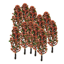 Load image into Gallery viewer, 20 pcs 8.5cm Miniature Flower Tree 1:200 Models Train Railway Accessories Fairy Garden Landscape Terrarium Diorama Craft Supplies