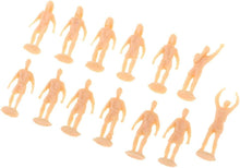 Load image into Gallery viewer, 12 pcs Miniature Football Soccer Players People Painted Unpainted Figure 1:87 Models HO Scale Layout Scenery Accessories Diorama Supplies