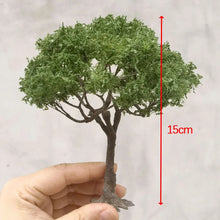 Load image into Gallery viewer, 10/15cm Miniature Green Wire Tree Model Train Railway Scenery Dollhouse Fairy Garden Scenery Landscape Terrarium Diorama Craft Supplies