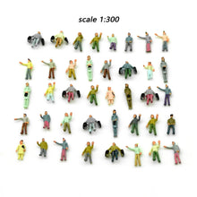 Load image into Gallery viewer, 30 pcs Miniature Passenger People Figure 1:100-300 Models For Diy Building Sand Table Train Station Scene Layout Diorama
