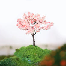 Load image into Gallery viewer, Miniature Sakura Cherry Blossom Wire Trees 65mm Model for Railway Layout Diorama Landscape Craft Supplies (10pcs)