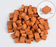 Load image into Gallery viewer, 100pcs Miniature Bricks for Dollhouse Building, DIY Model House Wall Materials, Terracotta Construction Blocks