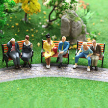 Load image into Gallery viewer, 24 pcs Miniature Seated Passenger People Man Woman Office Worker 1:43 Figure O Scale Models Train Railway Scene Accessories Diorama Supplies