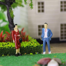 Load image into Gallery viewer, 100pcs Miniature Standing People Figure Set O Scale 1:43 Model Railway & Diorama Craft Supplies