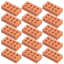 Load image into Gallery viewer, 50pcs Mini Clay Bricks for Dioramas, Model House, Dollhouse Building Materials, Miniature Landscaping Supplies