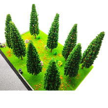 Load image into Gallery viewer, 10 pcs Miniature Sequoia Tree 1:87 Scale Models Train Railway Accessories Forest Fairy Garden Landscape Terrarium Diorama Craft Supplies