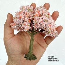 Load image into Gallery viewer, 10cm Cherry Blossom Tree Model 1:87 HO Scale Miniature for Model Train Layouts Dioramas DIY Sand Table Dollhouse Garden Landscape Decoration
