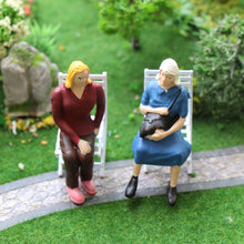 Load image into Gallery viewer, 6 pcs Miniature Seated Passenger Sitting People 1:25 Figures G Scale Models Train Railway Scene Accessories Diorama Supplies