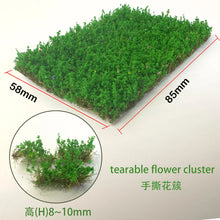 Load image into Gallery viewer, Miniature Tearable Flower Cluster Grass Model Train Railway Accessories DIY Scenery Landscape Dollhouse Terrarium Diorama Craft Supplies