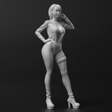 Load image into Gallery viewer, Sexy Racing Girl Unpainted Resin Figure 1/35 1/24 1/12 Scale Unassembled Model