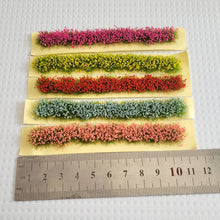 Load image into Gallery viewer, 7pcs Miniature Flower Grass Tufts Strip Model for Diorama Scenery, Wargaming, Railway Layouts, Landscape Decor, Dollhouse, Craft Supplies