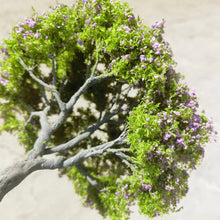 Load image into Gallery viewer, 25cm Miniature Purple Flowering Wire Tree Model G Scale Dollhouse Fairy Garden Scenery Landscape Terrarium Diorama Craft Supplies